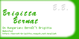 brigitta bernat business card